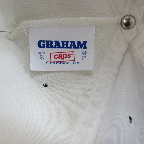 Atlanta 1996 5 Point Star Olympic Rings White Wide Brim Adj Snapback Cap Hat - Picture 8 of 8